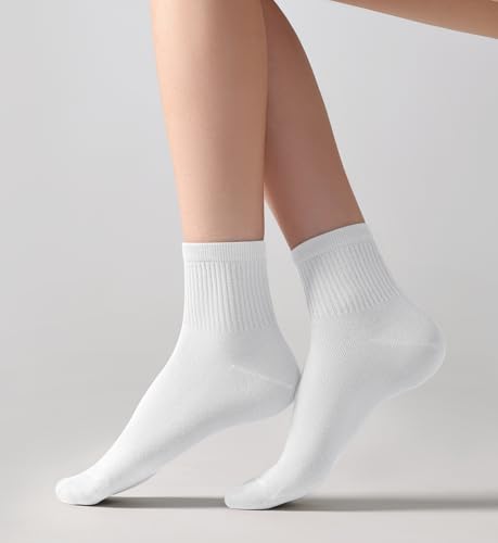 DIBAOLONG Womens Mini Crew Socks Casual Cute Soft Ankle Socks 6 Pairs, Size 5-104