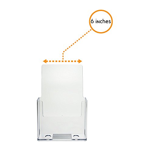 Porte-brochure de comptoir Source One S1-ct-bi en acrylique transparent x2