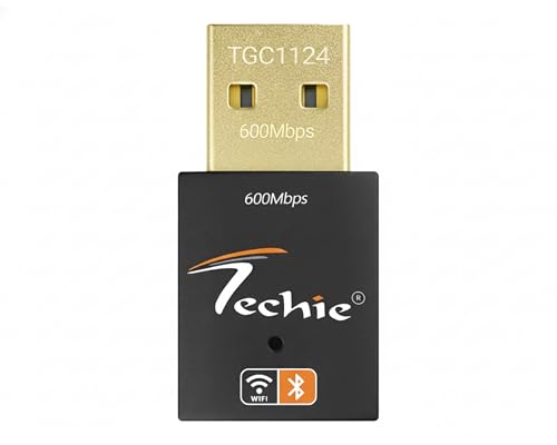 Image of Techie USB Wi-Fi Adapter 600Mbps with Bluetooth 4.2 Dual Band USB 2.0
