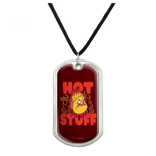 Year Without a Santa Claus Hot Stuff Military Dog Tag Pendant Necklace with Cord