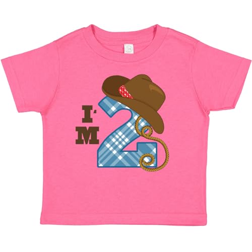 inktastic 2nd Birthday Cowboy I'm 2 2 Year Old Toddler T-Shirt