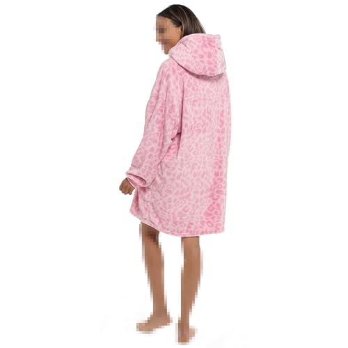 Sweat à capuche surdimensionné panthère contre le froid pull couverture chaud - 5