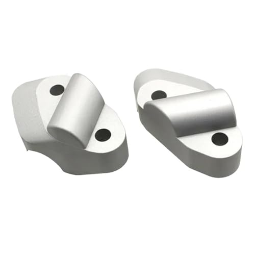 QYQY Lenkererhöhung Für Ducati Multistrada 950 1200S (2017–2025) Mit Und Adapter Für Die Hintere Verschiebehalterung Lenkererhöhungs-Verstelladapter(Silber)