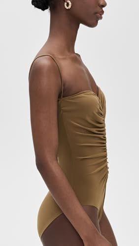 Norma Kamali Women's Strapless Shirred Front Mio One Piece4