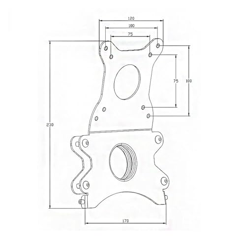 Adaptateur Moniteur Machine A73 Fixer un Ecran sans Percer - 2
