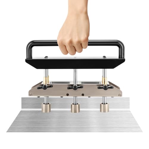 Sheet Metal Bender - 3-Station Edge Roller for Large Radius Bending at 0-90° Angle - Ideal Roofing Tool for Metal Roofing Materials and Standing Seam Applications