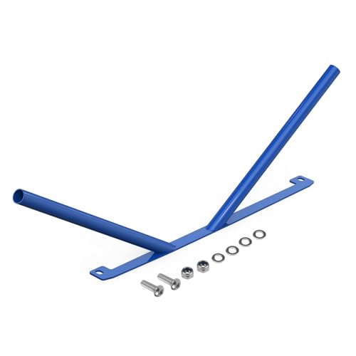 Image of Bevinsee Kidney Struts Rods Tuning V Brace Compatible with E46 323i 325i 328i 330i 1999-2006, High-Strength Steel, Powder Coated Surface, Blue