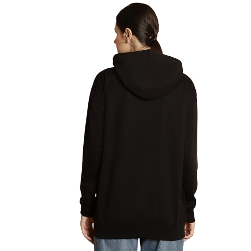 Image of Mack Jonney Printed Hooded Cotton Fleece Sweatshirt for Women-MACK32482