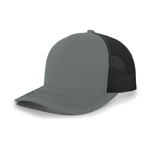 Image of Pacific Headwear Contrast Stitch Trucker Snapback