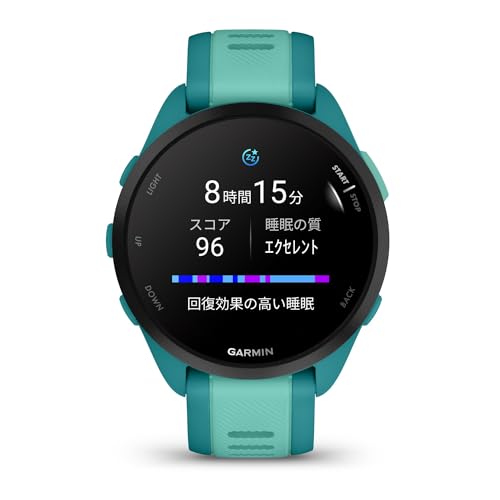 undefined ガーミン(GARMIN) Forerunner 165 ランニングウォッチ【ロングバッテリー/超軽量/高精度GPS/色鮮やかなAMOLEDタッチディスプレイ/アプリと連携してデータ管理/睡眠スコア・Body Battery計測/Music保存機能 有・無/Android/iOS対応/Suica機能搭載/防水/日本正規品】 の商品画像 10
