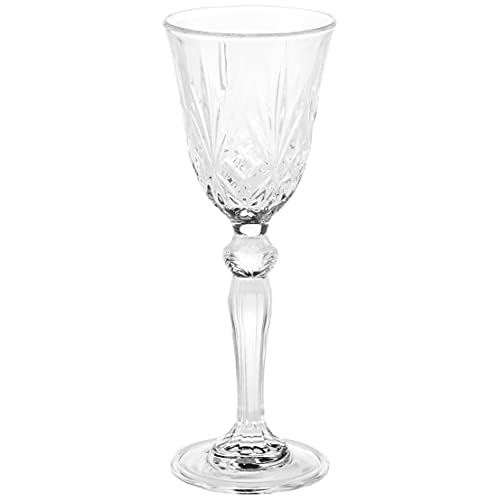 Lorren Home Trends Crystal Melodia Collection Liquor Glass Set (Pack of 6)