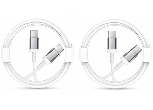RODMED 65W Type-C to C Fast Charging Cable | PD Quick Charge & Data Sync | Durable Tangle-Free USB-C Cord for Nothing Phone 3A Pro/3A2/2A/2A Plus/1, CMF Phone 1, Tablets & Laptops (2 Pack)