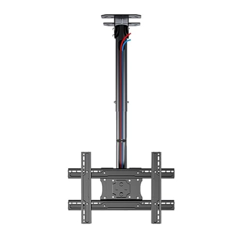 Support TV au plafond pivotant et inclinable avec hauteur réglable 32-75"