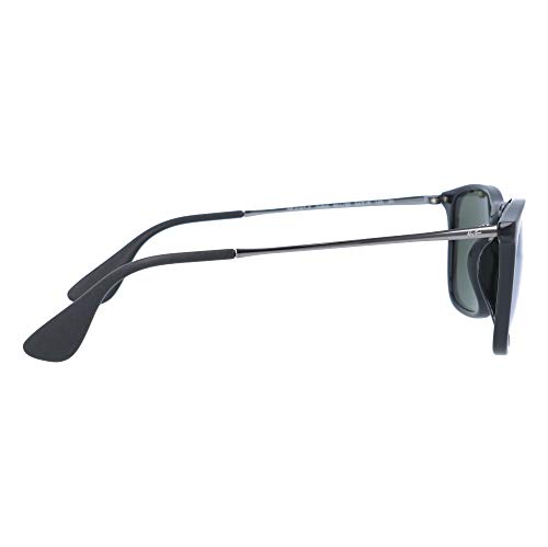 Image of Ray-Ban Chris RB4187F RB4187F 601 /30 54 Sunglasses Light Color Lens Set, Asian Fit, Wellington, Mirror, Men's, Women's