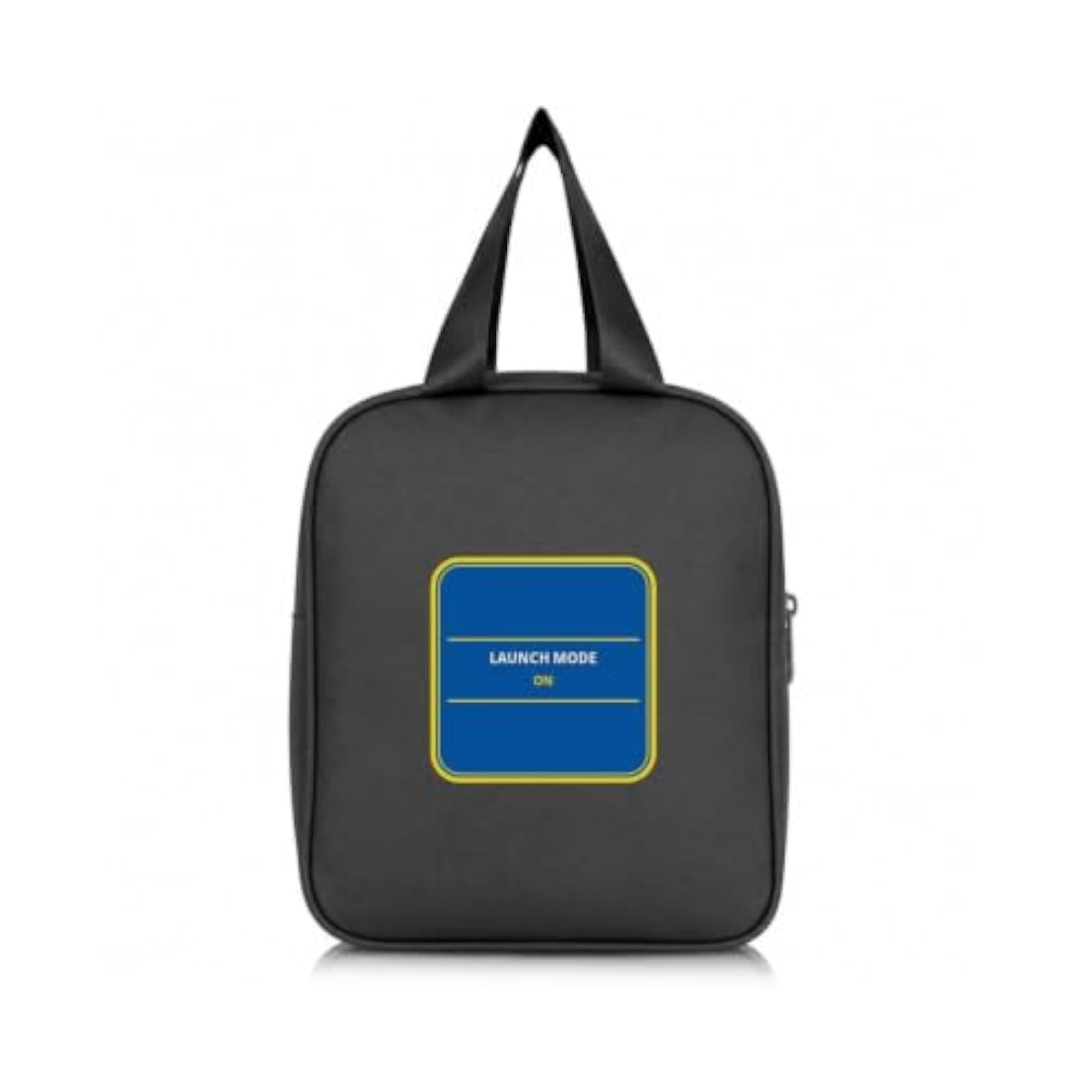 Portable Reusable Lunch Bag with Front Pocket, Zipper Closure