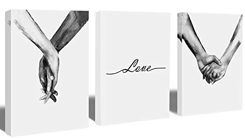 Gallery Wrapped Ready to Hang,Simplism Drawing Wall Art,Woman and Man 