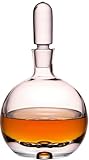 La carafe à cognac sphérique avec bouchon en verre est polyvalente : comme carafe de bar pour le bar de la maison, pour les fêtes ou comme idée cadeau pour les amateurs de spiritueux. Fabriqué en Europe, robuste et durable.