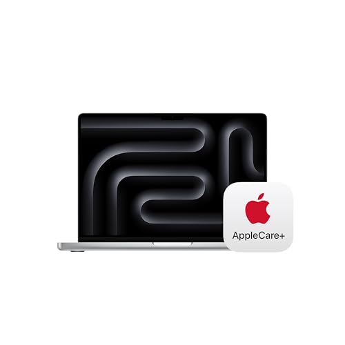 Image of Apple 2025 MacBook Pro Laptop with M5 chip with 10‑core CPU and 10‑core GPU: 14.2-inch Liquid Retina XDR Display, 16GB Unified Memory, 512GB SSD Storage; Silver with AppleCare+ (3 Years)