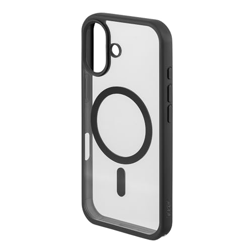 Image of TEKNE Hybrid Protective Case for iPhone 17 | MagSafe Compatible | Shockproof Bubble Corners | TPU + Polycarbonate | Raised Edge Protection | Slim Back Cover (Black)