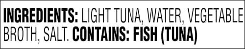 Image of StarKist Premium Light Tuna in Water (4.5 oz - 1 Pack) Wild Caught Canned Tuna, Shelf Stable Seafood, 26g of Lean Protein Per Can, Gluten Free & Soy Free, Ready to Eat for Salads and Sandwiches