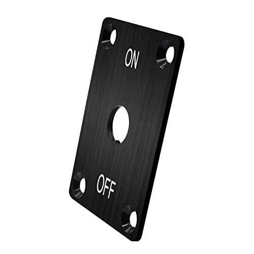 Weideer K-047-ON OFF Toggle Switch Panel On Off Bracket 12Mm Mounting Holes Aluminium Housing Black thumb #2