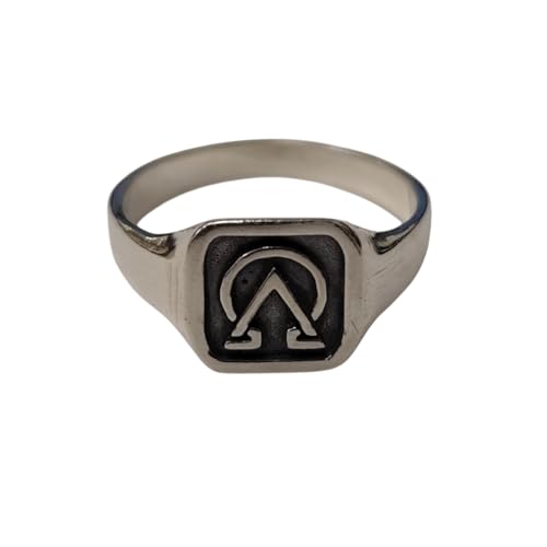 Bague Alpha Oméga en Argent 925 le cadeau chrétien parfait fait main