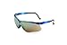 Uvex S3243 Genesis Safety Eyewear, Vapor Blue Frame, Gold Mirror Ultra-Dura Hardcoat Lens