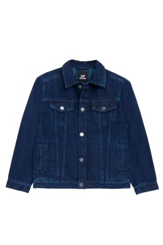 Image of X RAY Boys & Kids Denim Jean Jacket, 100% Cotton & Cotton Flex Washed Fall Outerwear Trucker Casual Jacket for Boys