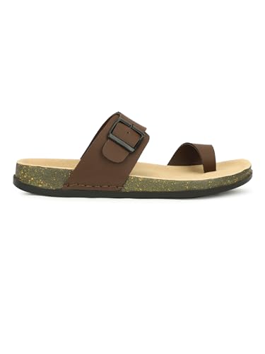 Image of Men Thumb Style Slippers | Ethnic Slip-On Sandals | Traditional Footwear | Comfortable Rubber Sole Chappals | Casual Slippers for Men