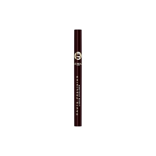 L'Oréal Paris - Eyeliner Feutre - Longue Tenue 24 Heures - Pointe Feutre Souple - Couleurs Intenses et Vibrantes - Waterproof Application et Tracé Précis - Haute Precision - Teinte : Bordeaux Cashmere