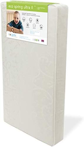 Colgate Mattress Eco Spring Ultra II – Eco-Friendlier Foam Crib Mattress Featuring Spring Unit, Natural Cotton Batting Layers, and Waterproof Damask Cover