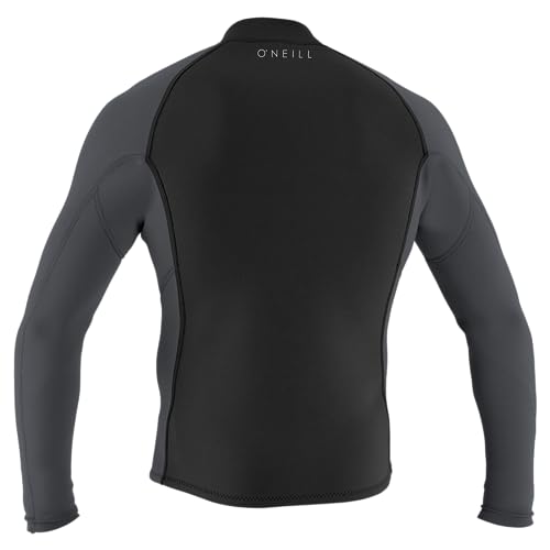 Chaqueta O'Neill Reactor-2 para hombre 1.5mm con cremallera frontal y manga larga, negro/grafito, talla pequeña miniatura 2