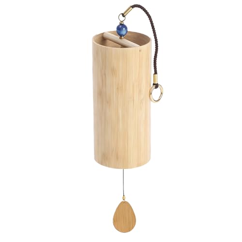 Tyatiyzn Campanilla Bambú Viento, Campana Viento Colgar Exterior, Campanilla Viento Bambú Japonesas, Calma Las Emociones, Decoración del Hogar.