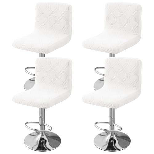 Image of Chair Covers Bar Stool Cover 4pc Bar Chair Cover Swivel Bar Stool Slipcover