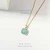 KissYan Healing Crystal Necklace, 14K Gold Plated Natural Energy Stone Pendant Necklace Reiki Quartz Amethyst Citrine Gemstone Spiritual Jewelry Gifts for Women(Amazonite) #1