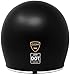 GDM REBEL Retro Motorcycle Helmet with Bluetooth Headset (Vintage Matte Black, Medium)