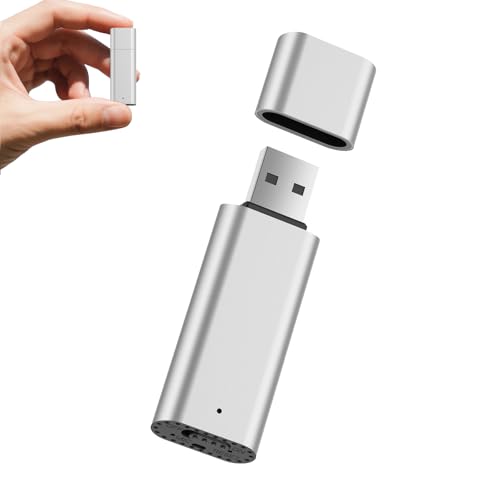 64GB Voice Recorder Digital Voice Activated Recorder USB Recording Device with Noise Reduction Rechargeable 750Hrs Small Pocket Audio Recording Devices for Lectures, Interview, Meeting, Class (Silver)