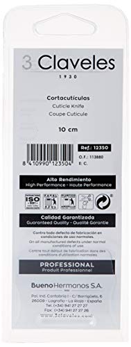 Image of 3 Claveles 12350 - Stainless steel cuticle clipper, 10 cm