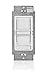 Leviton 6673-10W Decora 300W CFL Dimmer and SureSlide 600W Incandescent Dimmer, Single Pole and 3-Way, White