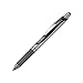 Pentel Energel Knock Ballpoint Pen, 0.7mm Triagle Tip, Black Ink, Siver Body with Black Accent (BL77-A)