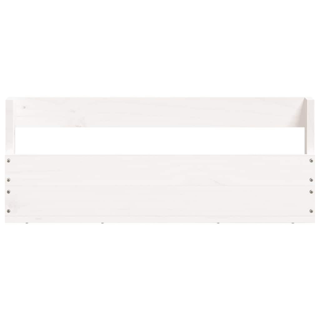 vidaXL Estantes de Zapatos de Pared 2 uds Madera Pino Blanco 59x9x23cm