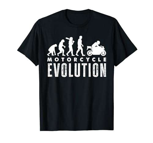 Moto Evolution Vintage Biker Rider T-Shirt