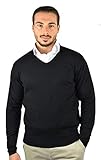Feinheit des Garns: 14 Tage 1stAmerican Langärmlicher Pullover Mit V-Ausschnitt Für Herren Aus Seide Und Kaschmir - Feinheit Winter Pullover 14
