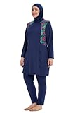 USRA Burkini Full Hijab Swimsuit for Muslim Women Modest Swimwear Rash Guard Islamic Long Sleeve Full Cover Bathing Suit 2022