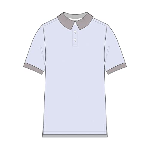 Image of Classroom Girls' Short SLV Pique Polo | Side Vents, Droptail Hem, Ribbed Trim, Comfortable Everyday School Wear