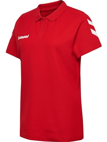 Polo Hummel True Red de algodón transpirable y cuello clásico 2