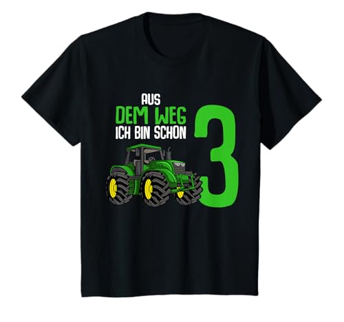 3. Geburtstag Traktor Trecker 3 Jahre Junge Kinder T-Shirt