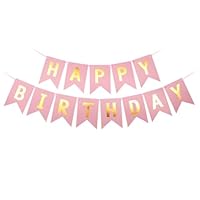 Lot De 107 Bannières Lettres & Chiffres Personnalisables - Décoration Fête (or Rose)