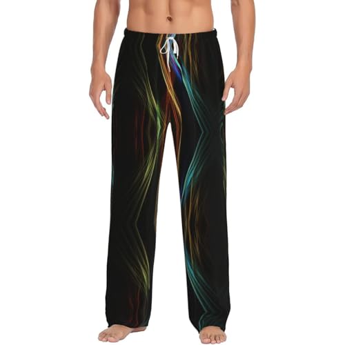 Pantalon de pyjama en flanelle douce au design imprimé artistique haut de gamme