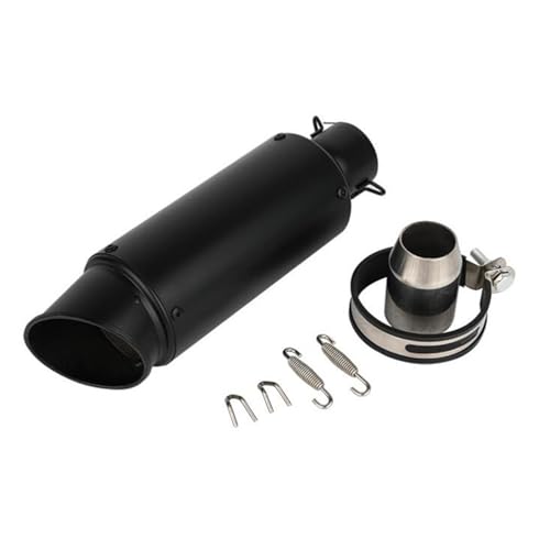 Tubo de silenciador de escape: manguera silenciadora de escape de motocicleta, silenciador de fibra de carbono | Tubo de escape recto universal de metal, cubierta de aislamiento térmico, protectio